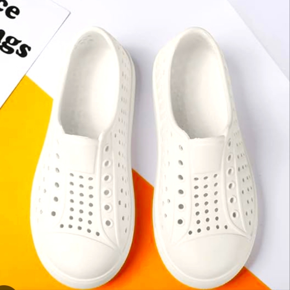 Kids White Slip-On Shoes Lily&Dan